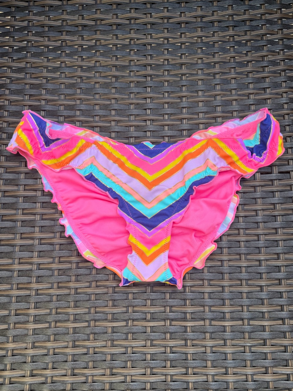 Victoria's Secret Pink Chevron Swim Bikini Bottoms